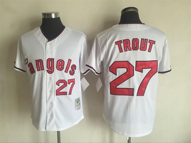 Los Angeles Angels #27 Mike Trout Style 2 Baseball Jersey baseball jersey product view 1