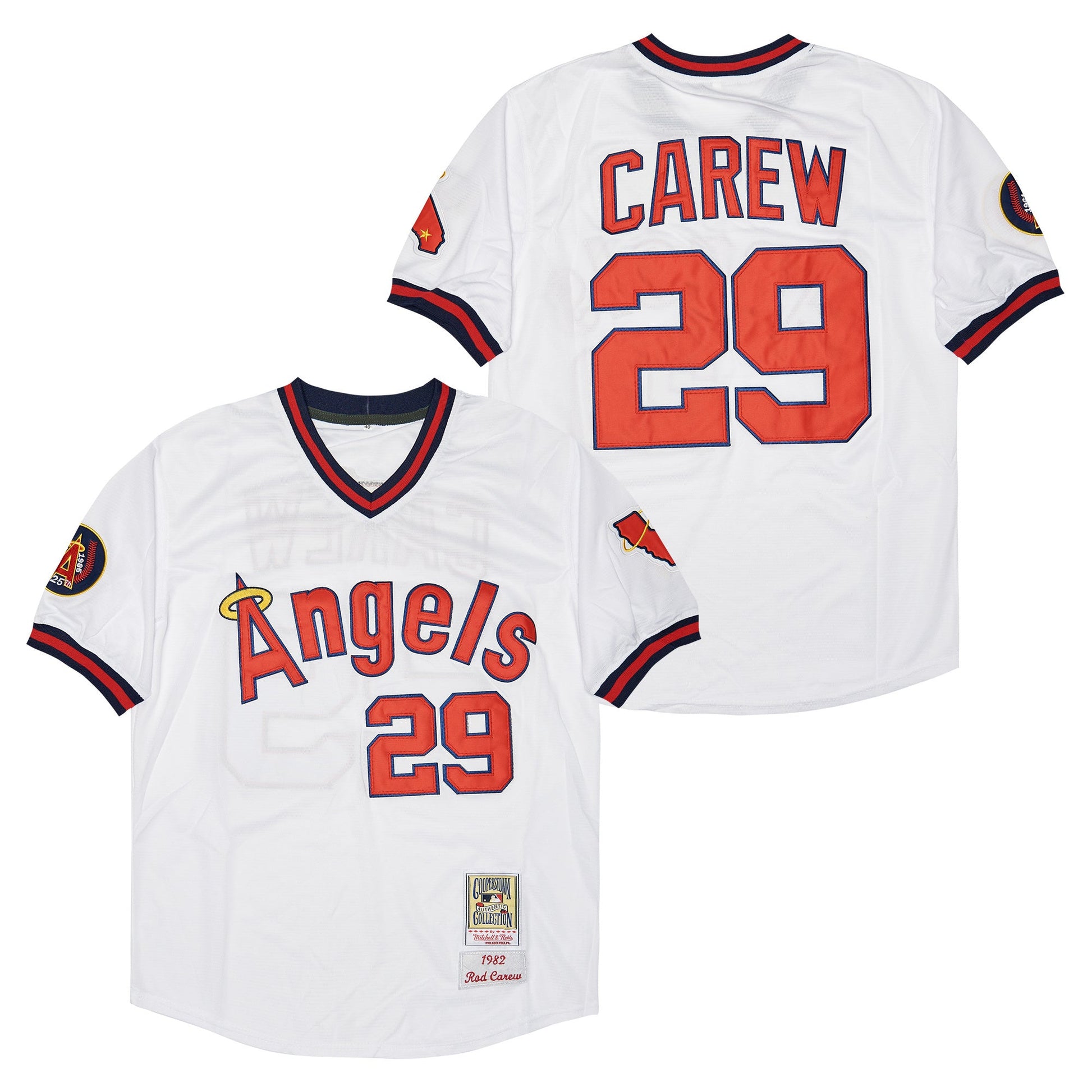 Los Angeles Angels #29 Rod Carew Style 2 Baseball Jersey baseball jersey product view 1