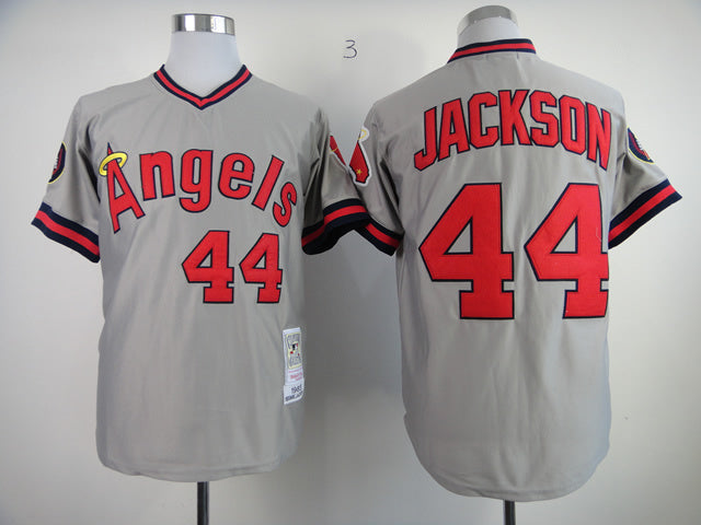 Los Angeles Angels #44 Angels 44 Gray 1985 Year Baseball Jersey baseball jersey product view 1