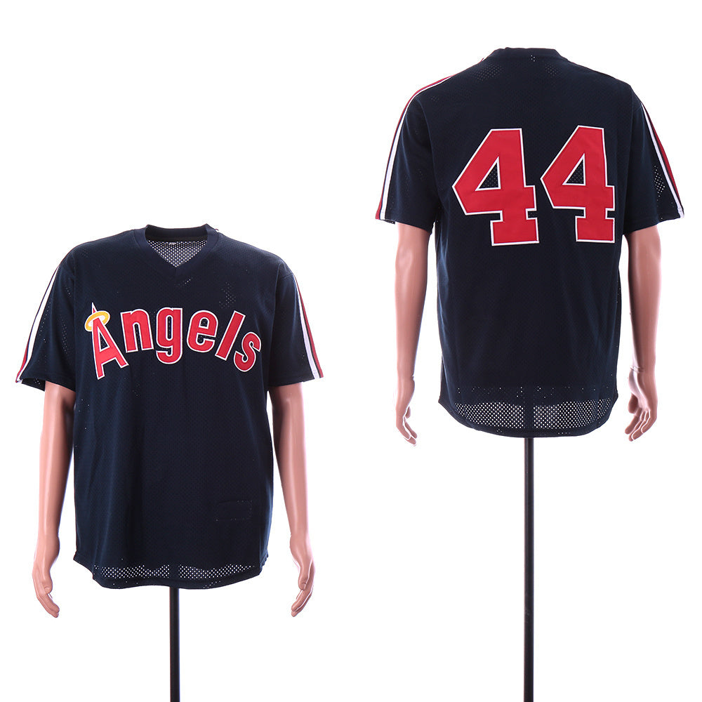 Los Angeles Angels #44 Angels 44 Navy BP Edition Retro Baseball Jersey baseball jersey product view 1