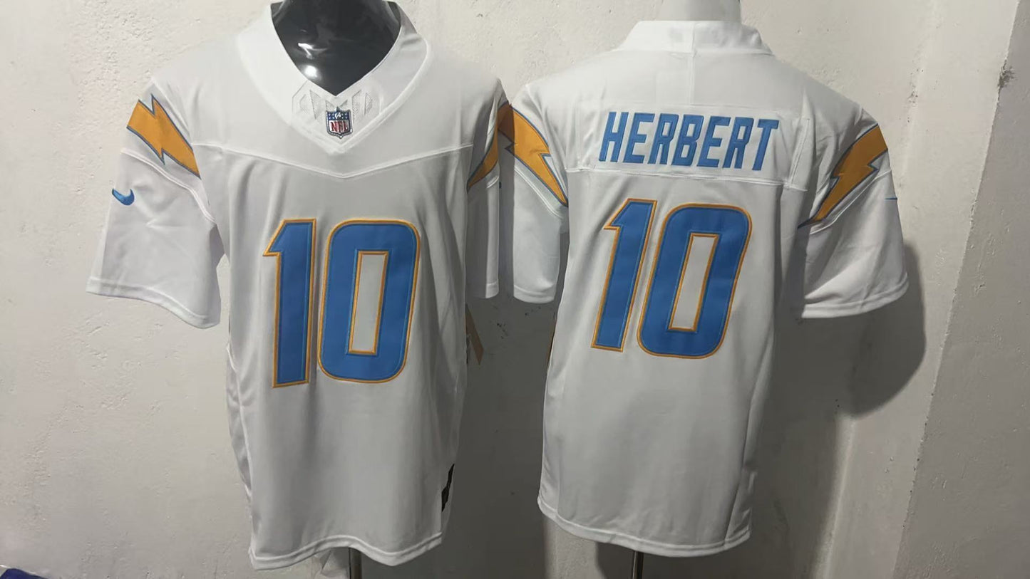 Los Angeles Chargers #10 Justin Herbert Style 2 Football Jersey football jersey product view 1
