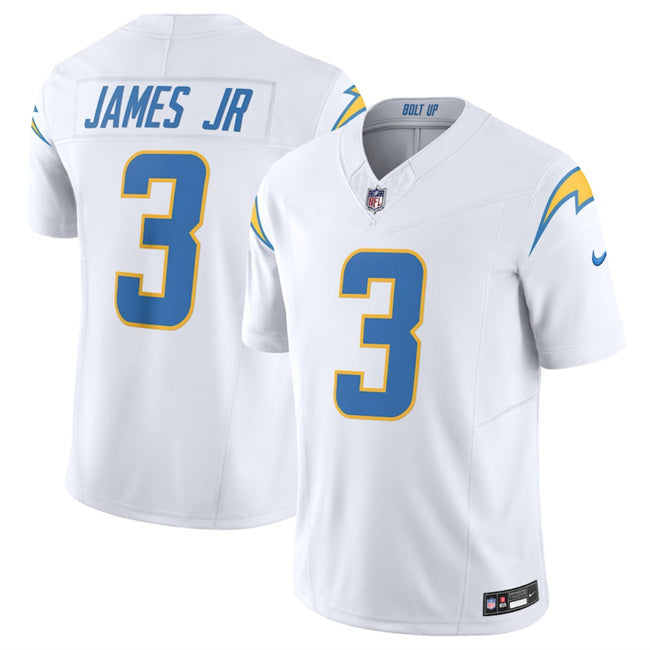 Los Angeles Chargers #3 Derwin James Jr. White 2025 F.U.S.E. Vapor Untouchable Football Jersey football jersey product view 1
