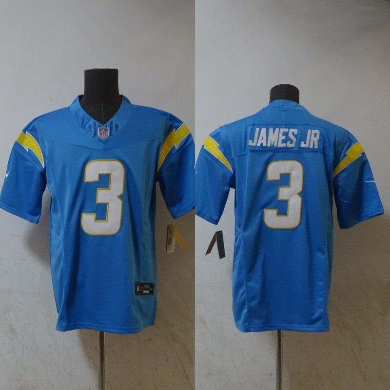 Los Angeles Chargers #3 Derwin James Jr Lightning 3 Edition Style 3 Football Jersey football jersey product view 1