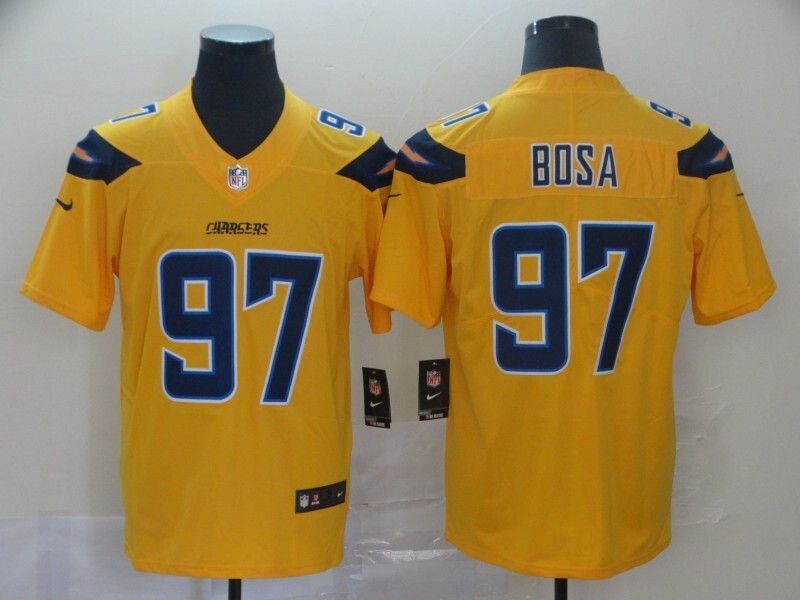 Los Angeles Chargers #97 Nick Bosa Football Jersey football jersey product view 1