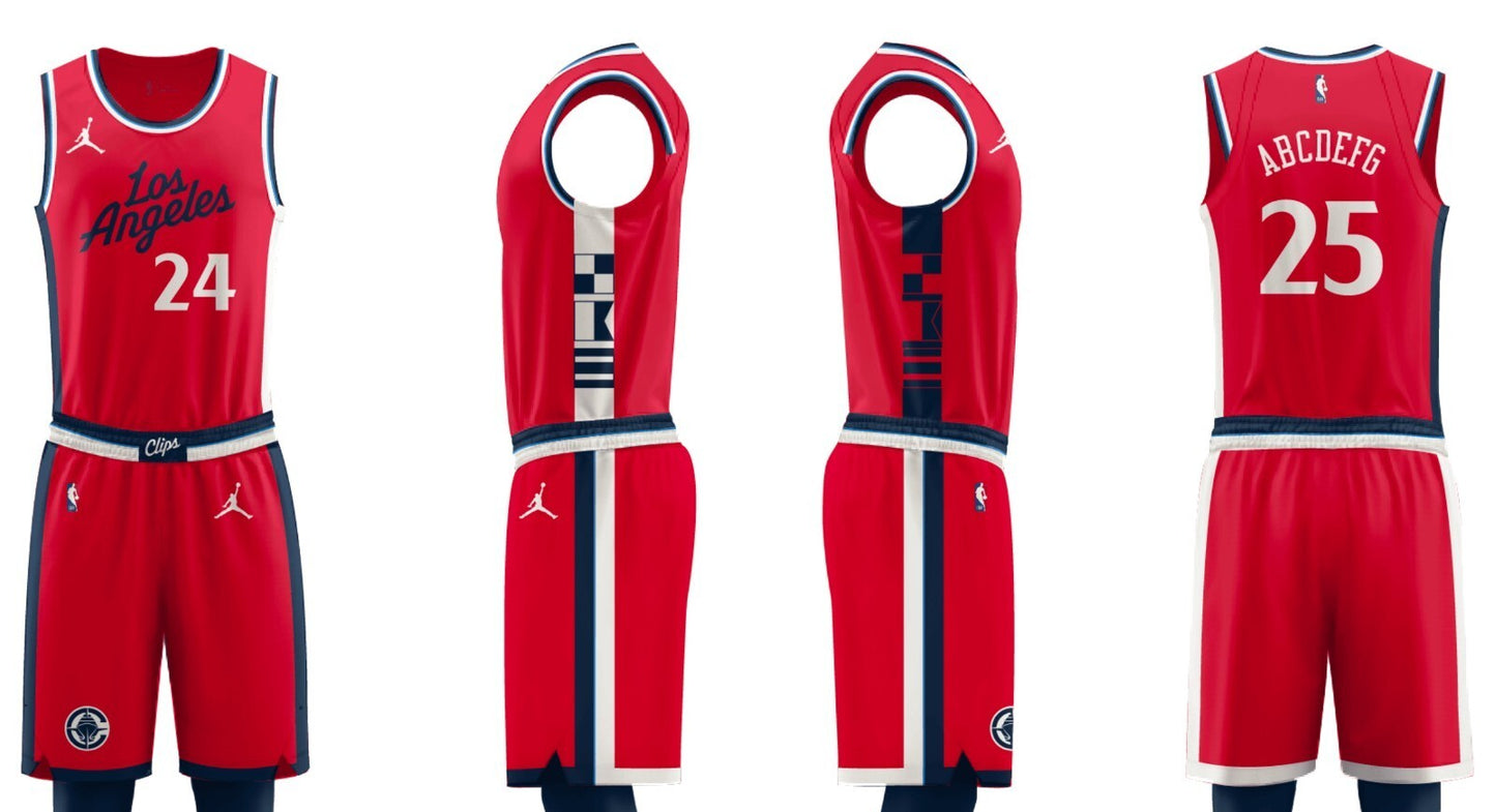 Los Angeles Clippers 2024-25 Statement Style 1 Basketball Jersey basketball jersey product view 1