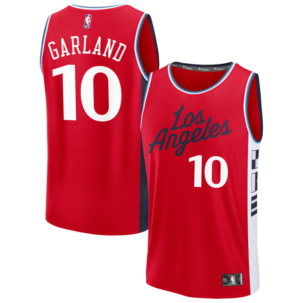 Los Angeles Clippers #10 Darius Garland Style 3 Basketball Jersey basketball jersey product view 1