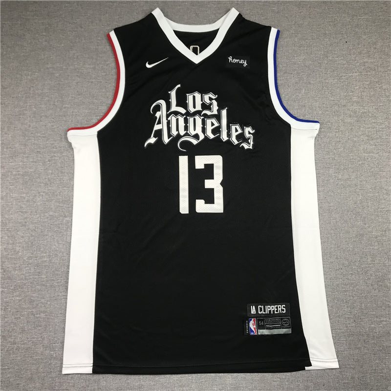 Los Angeles Clippers #13 Paul George 21 New Clippers 13 Black City Edition Style 2 Basketball Jersey basketball jersey product view 1