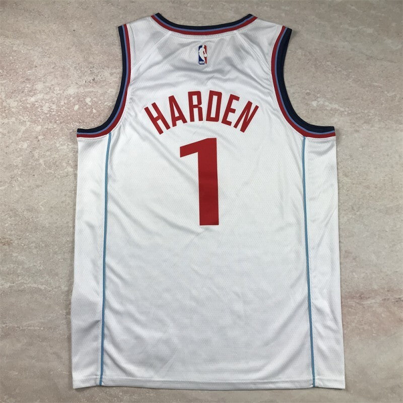 Los Angeles Clippers #1 James Harden Hot Press Clippers 1 New White s-xxl Style 1 Basketball Jersey basketball jersey product view 1
