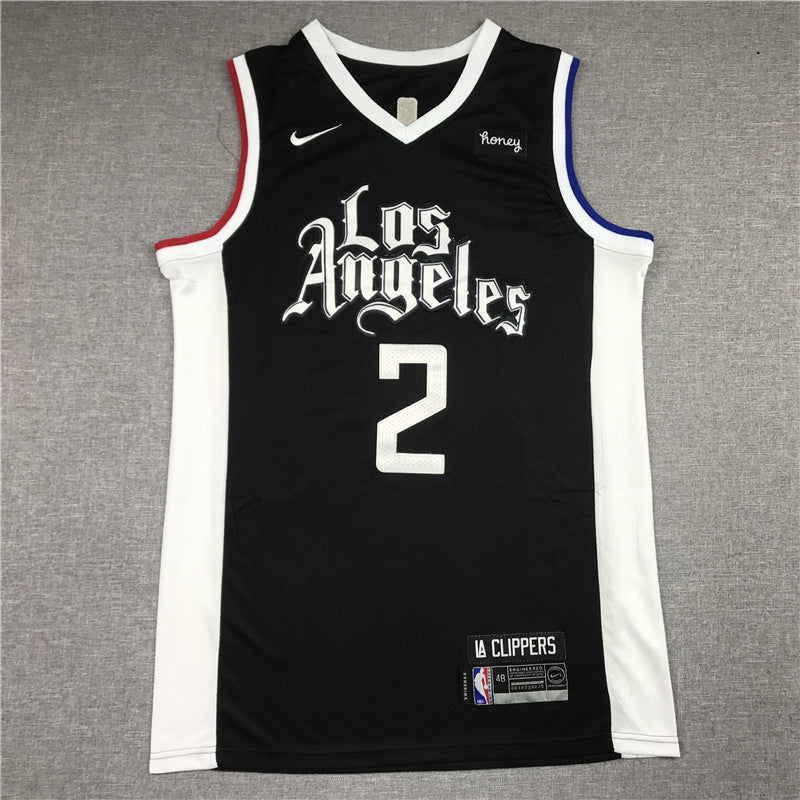 Los Angeles Clippers #2 Kawhi Leonard 21 New Clippers 2 Black City Edition Style 2 Basketball Jersey basketball jersey product view 1