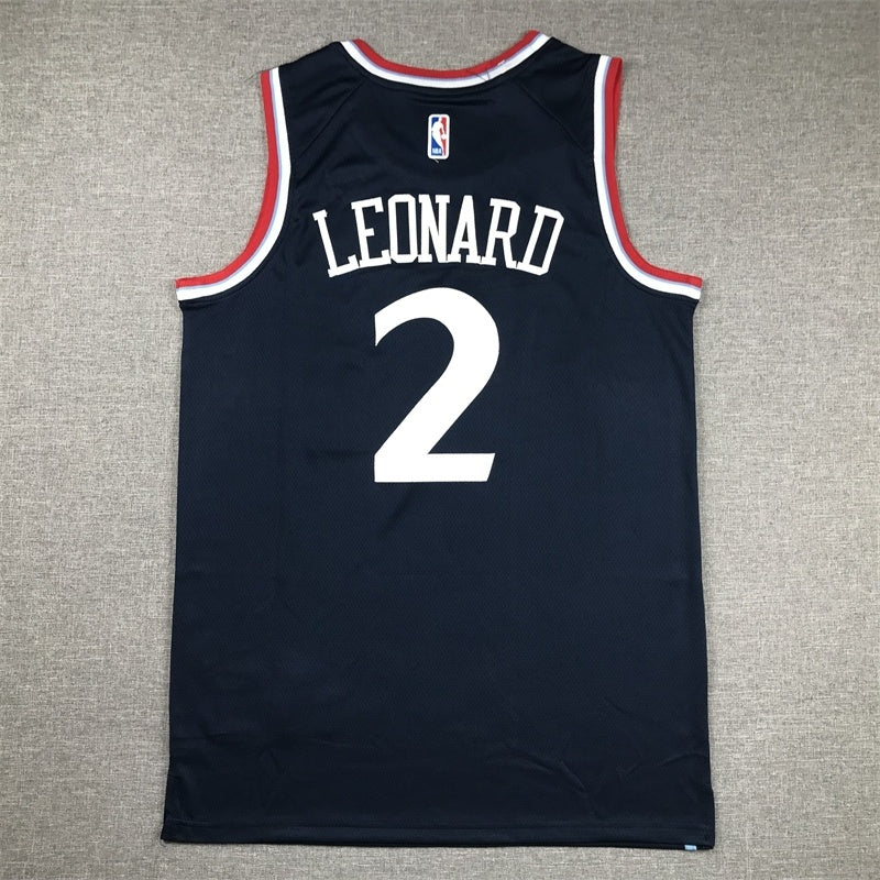 Los Angeles Clippers #2 Kawhi Leonard Clippers 2 New Navy Style 1 Basketball Jersey basketball jersey product view 1