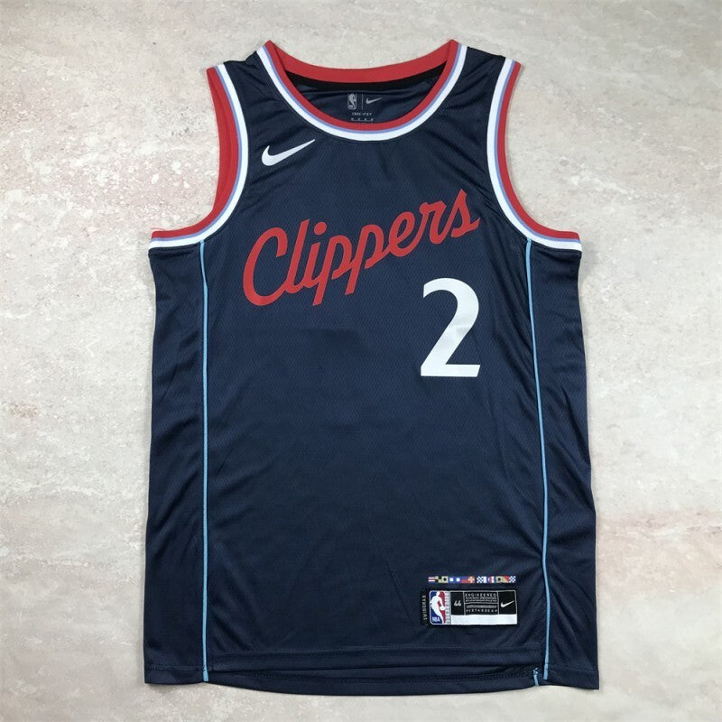Los Angeles Clippers #2 Kawhi Leonard Hot Press Clippers 2 Navy s-xxl Style 2 Basketball Jersey basketball jersey product view 1