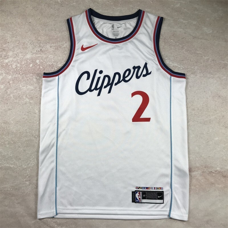 Los Angeles Clippers #2 Kawhi Leonard Hot Press Clippers 2 White s-xxl Style 2 Basketball Jersey basketball jersey product view 1