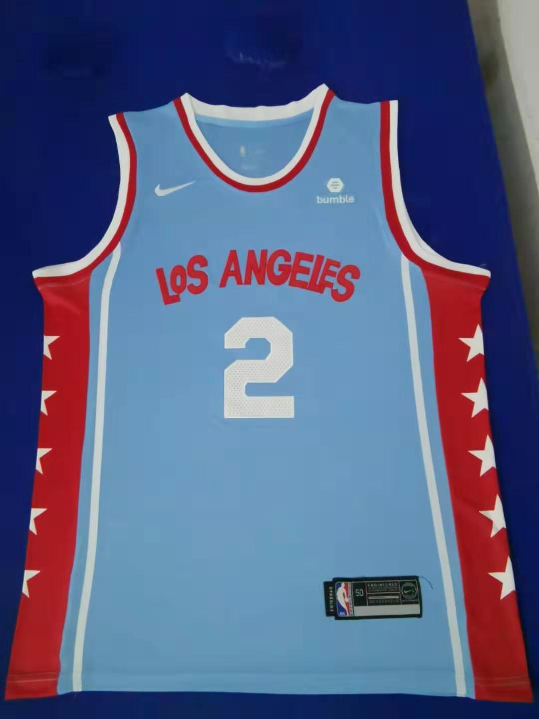 Los Angeles Clippers #2 Leonard Paul Style 1 Basketball Jersey basketball jersey product view 1