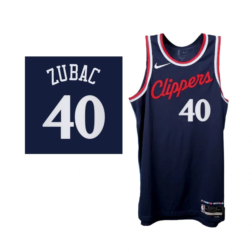 Los Angeles Clippers #40 Ivica Zubac 2024-25 Icon Edition Navy Basketball Jersey basketball jersey product view 1