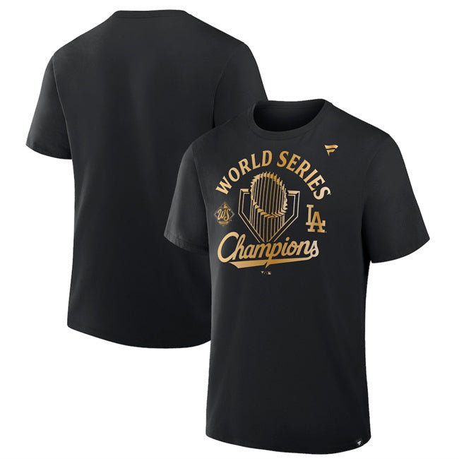 Los Angeles Dodgers Black 2025 World Series Champions Big & Tall Locker Baseball Jersey baseball jersey product view 1