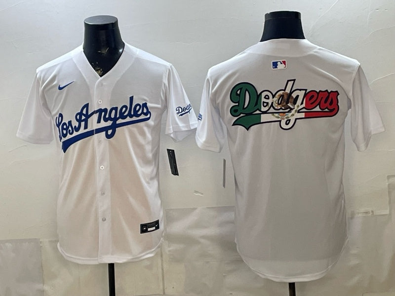 Los Angeles Dodgers Dodgers English Style 4 Baseball Jersey baseball jersey product view 1