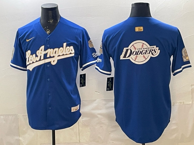 Los Angeles Dodgers Dodgers Gold Text English Style 1 Baseball Jersey baseball jersey product view 1