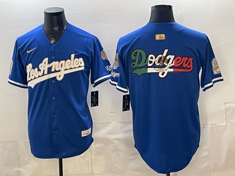 Los Angeles Dodgers Dodgers Gold Text English Style 4 Baseball Jersey baseball jersey product view 1