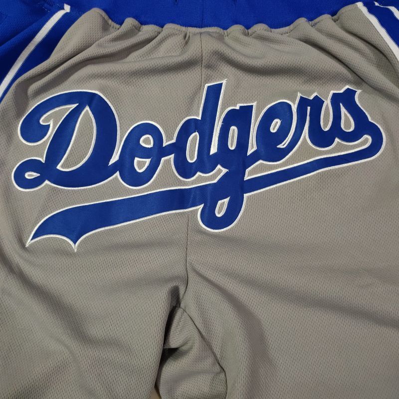 Los Angeles Dodgers Dodgers Gray Pocket Style 4 Baseball Jersey baseball jersey product view 1