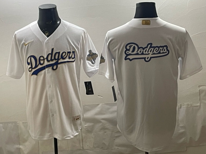 Los Angeles Dodgers Dodgers Platinum V2 Style 3 Baseball Jersey baseball jersey product view 1