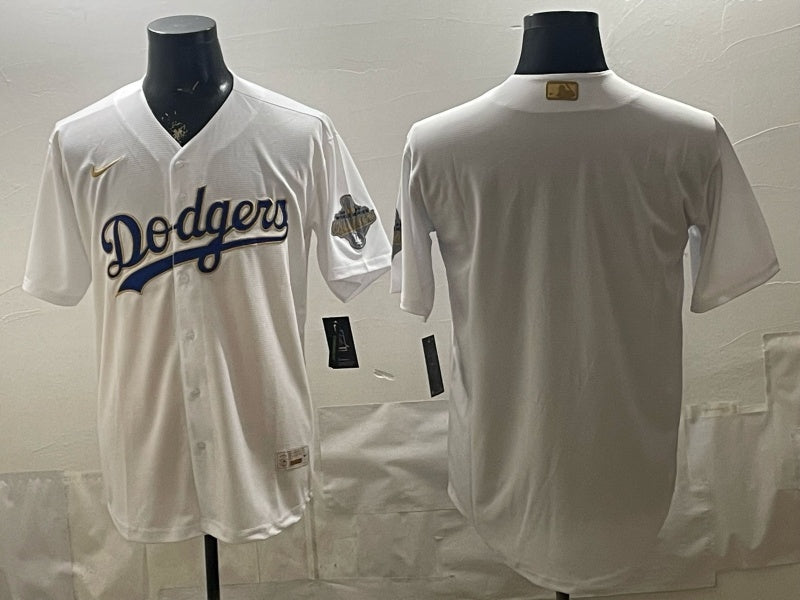 Los Angeles Dodgers Dodgers Platinum V2 Style 5 Baseball Jersey baseball jersey product view 1