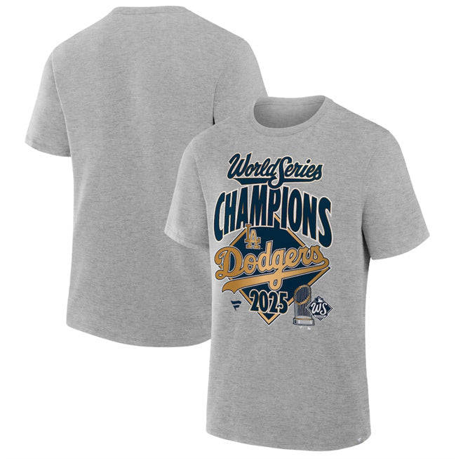 Los Angeles Dodgers Grey 2025 World Series Champions Locker Room T-Shirt2 Baseball Jersey baseball jersey product view 1