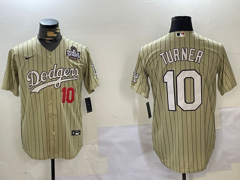 Los Angeles Dodgers #10 Justin Turner Dodgers Adult Baseball Jersey baseball jersey product view 1