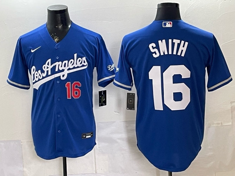 Los Angeles Dodgers #16 Will Smith Dodgers English Version Special Edition Baseball Jersey baseball jersey product view 1