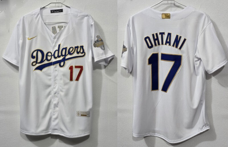 Los Angeles Dodgers #17 Shohei Ohtani Baseball Jersey baseball jersey product view 1