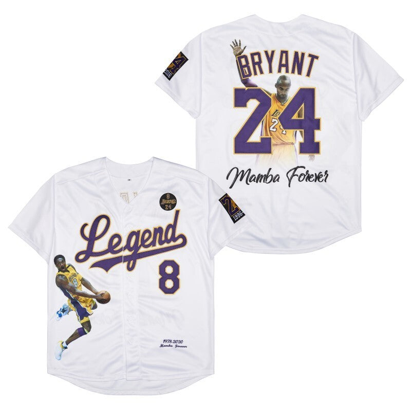 Los Angeles Dodgers #24 Kobe Bryant Style 6_1 Baseball Jersey baseball jersey product view 1