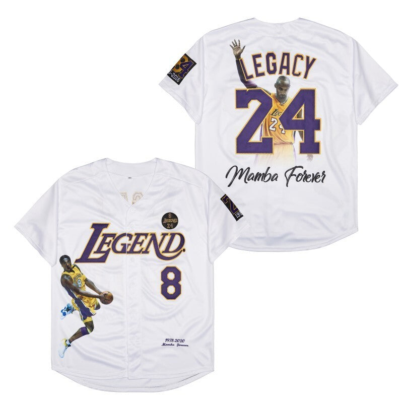 Los Angeles Dodgers #24 Kobe Bryant Style 9 Baseball Jersey baseball jersey product view 1