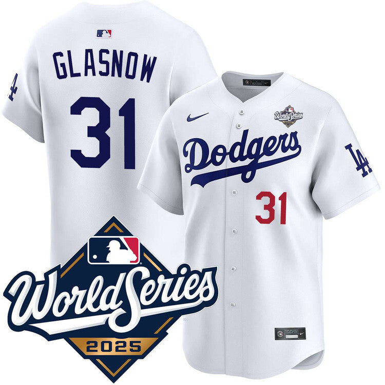 Los Angeles Dodgers #31 Tyler Glasnow Home Limited 2025 World Series Jersey Baseball Jersey baseball jersey product view 1