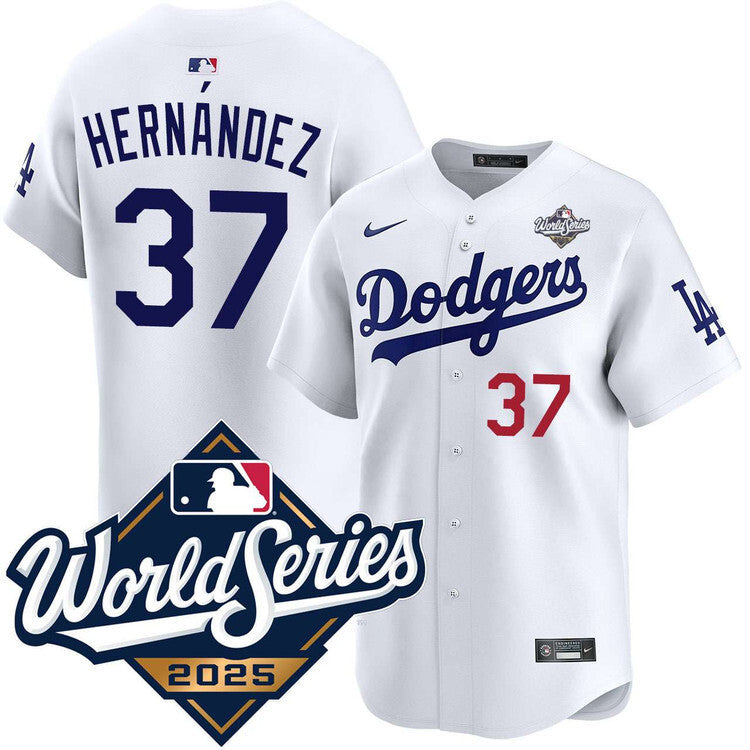 Los Angeles Dodgers #37 Teoscar Hernandez Home Limited 2025 World Series Jersey Baseball Jersey baseball jersey product view 1