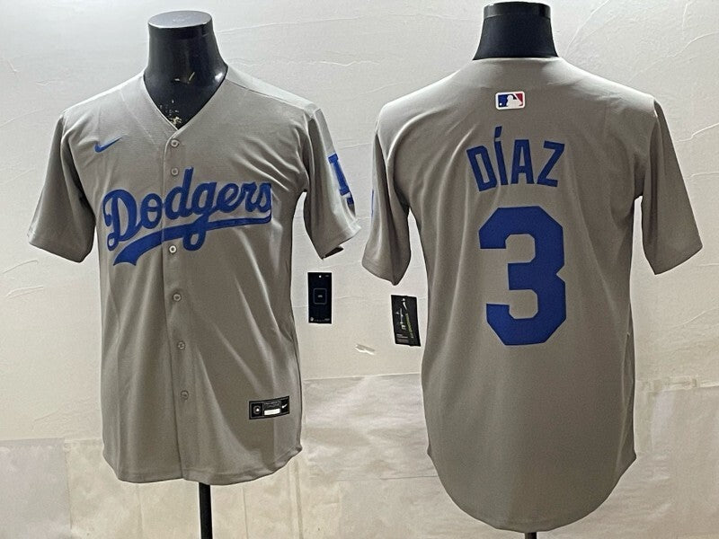 Los Angeles Dodgers #3 Chris Taylor Dodgers Adult Style 2 Baseball Jersey baseball jersey product view 1