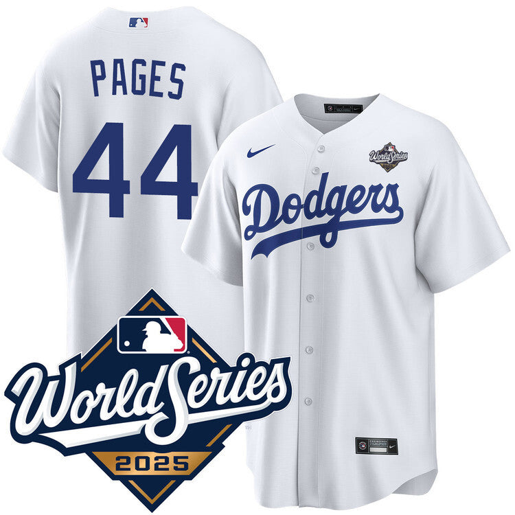 Los Angeles Dodgers #44 Andy Pages Home 2025 World Series Jersey Baseball Jersey baseball jersey product view 1