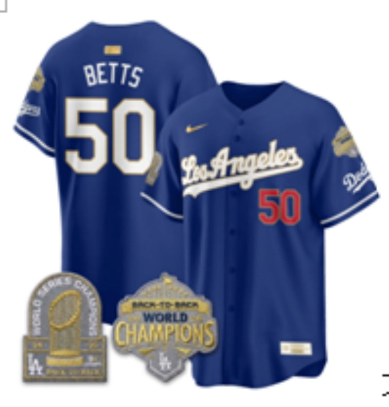 Los Angeles Dodgers #50 Mookie Betts Dodgers English Special V2 Style 2 Baseball Jersey baseball jersey product view 1