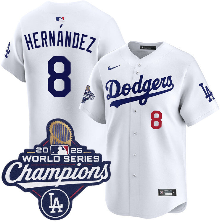 Los Angeles Dodgers #8 Enrique Hernandez Home Limited 2025 World Series Champions Jersey Baseball Jersey baseball jersey product view 1