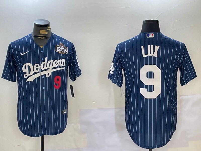 Los Angeles Dodgers #9 Gavin Lux Dodgers Adult Baseball Jersey baseball jersey product view 1