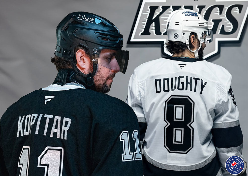 Los Angeles Kings Introduce New Sparkly Home and Road Style 3 Hockey Jersey hockey jersey product view 1