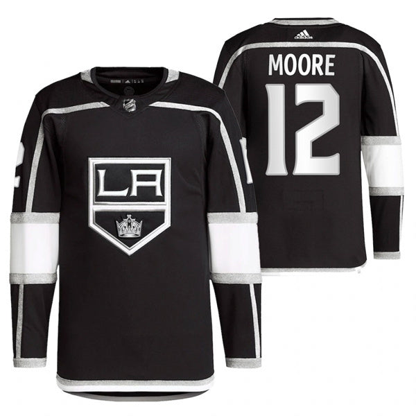 Los Angeles Kings #12 Trevor Moore Black Hockey Jersey hockey jersey product view 1