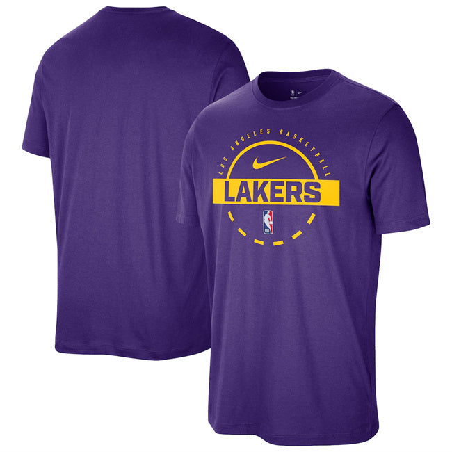 Los Angeles Lakers Purple Practice T-Shirt Basketball Jersey basketball jersey product view 1