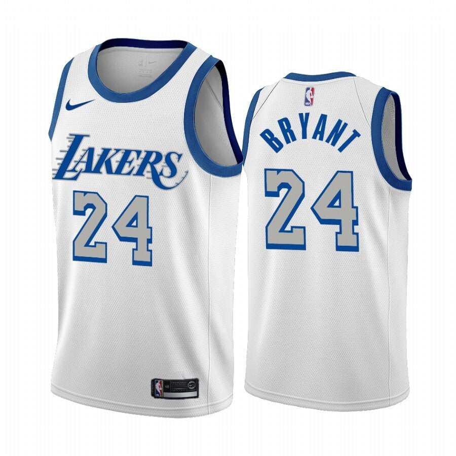 Los Angeles Lakers #24 Kobe Bryant 20-21 Season Edition City Edition Lakers 24 # Kobe White Jersey basketball jersey product view 1