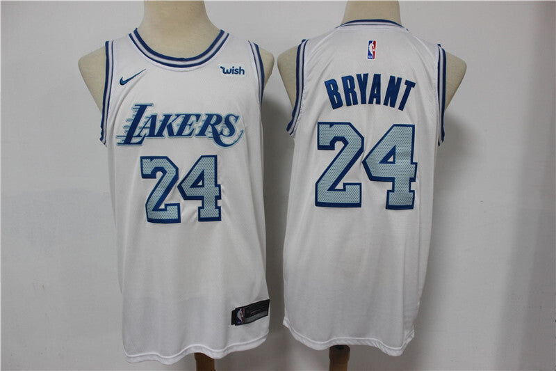 Los Angeles Lakers #24 Kobe Bryant 2021 New Season Lakers City Edition 24 # Kobe White Basketball Jersey basketball jersey product view 1
