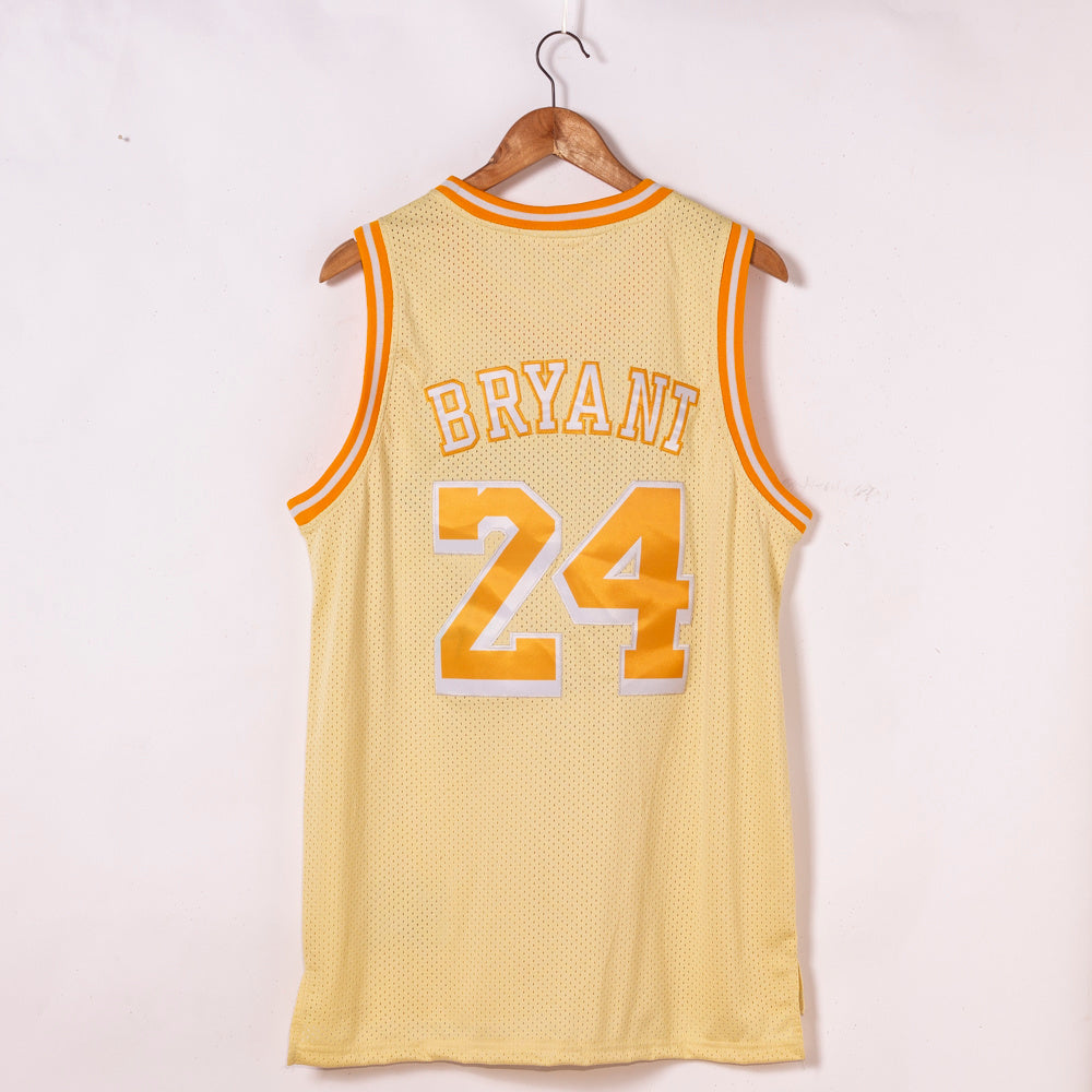 Los Angeles Lakers #24 Kobe Bryant Lakers 24 Yellow Limited Edition Style 1 Basketball Jersey basketball jersey product view 1