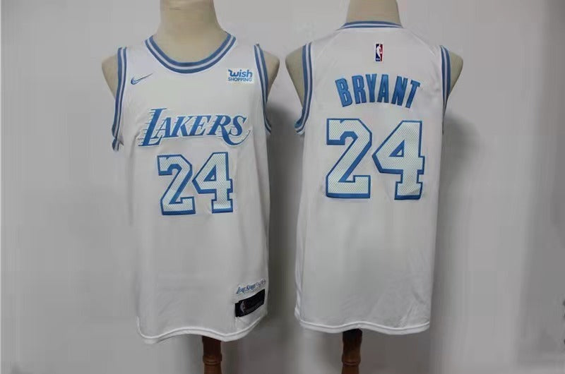 Los Angeles Lakers #24 Kobe Bryant Lakers 24 # 2021 New City Edition White Jersey -- With Logo basketball jersey product view 1