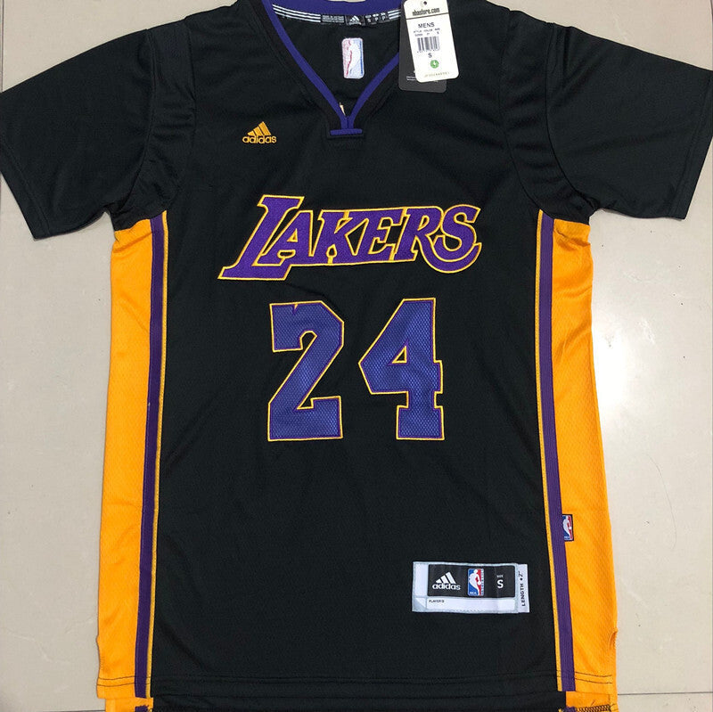 Los Angeles Lakers #24 Kobe Bryant Lakers 24 # Black XS-XXL Style 2 Basketball Jersey basketball jersey product view 1