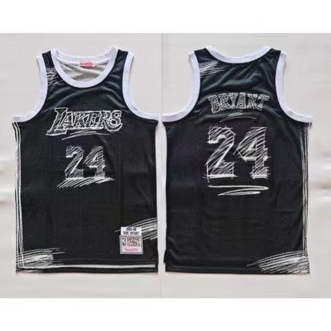 Los Angeles Lakers #24 Kobe Bryant Lakers 24 # Black Basketball Jersey basketball jersey product view 1