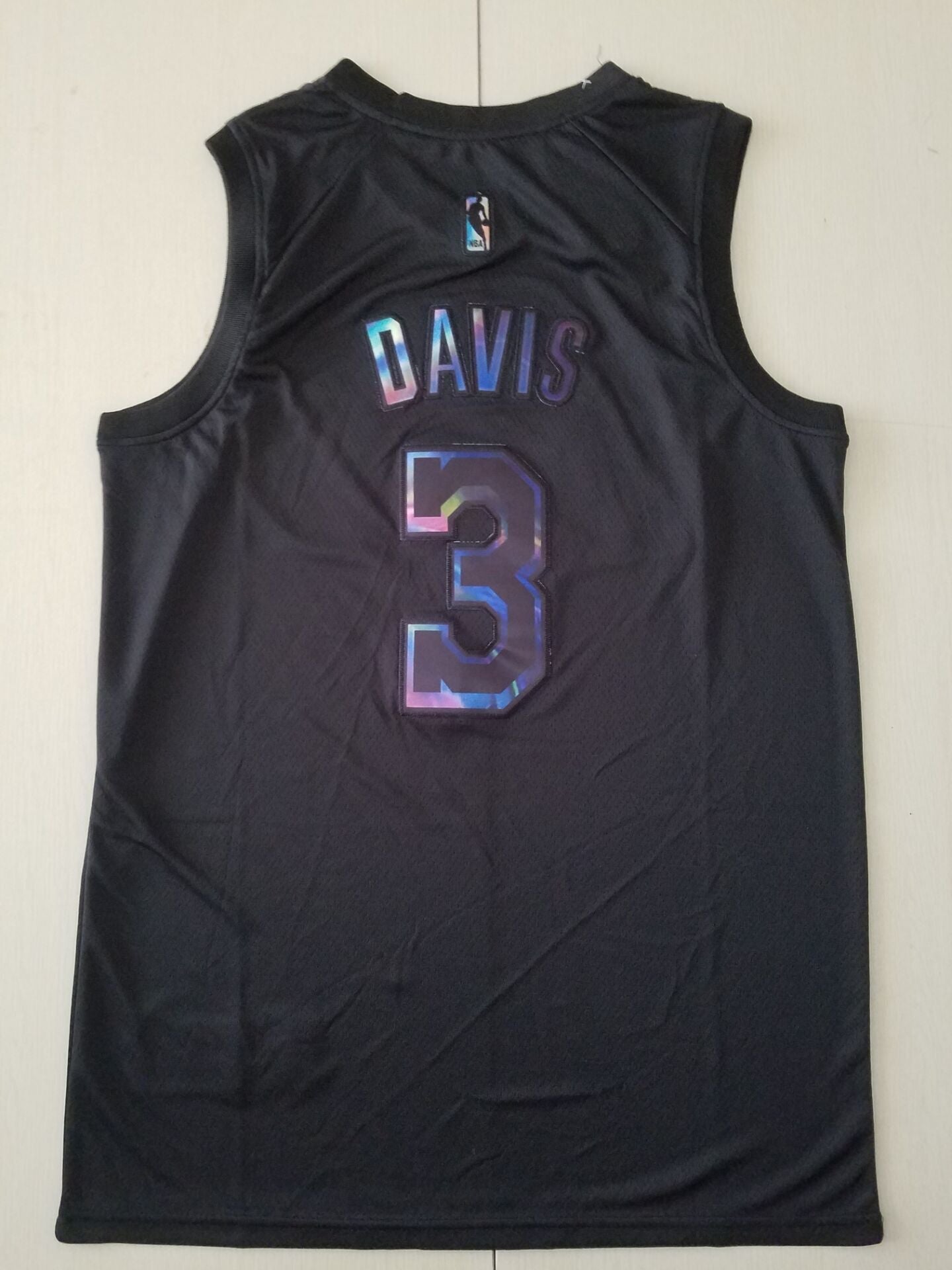 Los Angeles Lakers #3 Anthony Davis Black Rainbow S-XXL Style 1 Basketball Jersey basketball jersey product view 1
