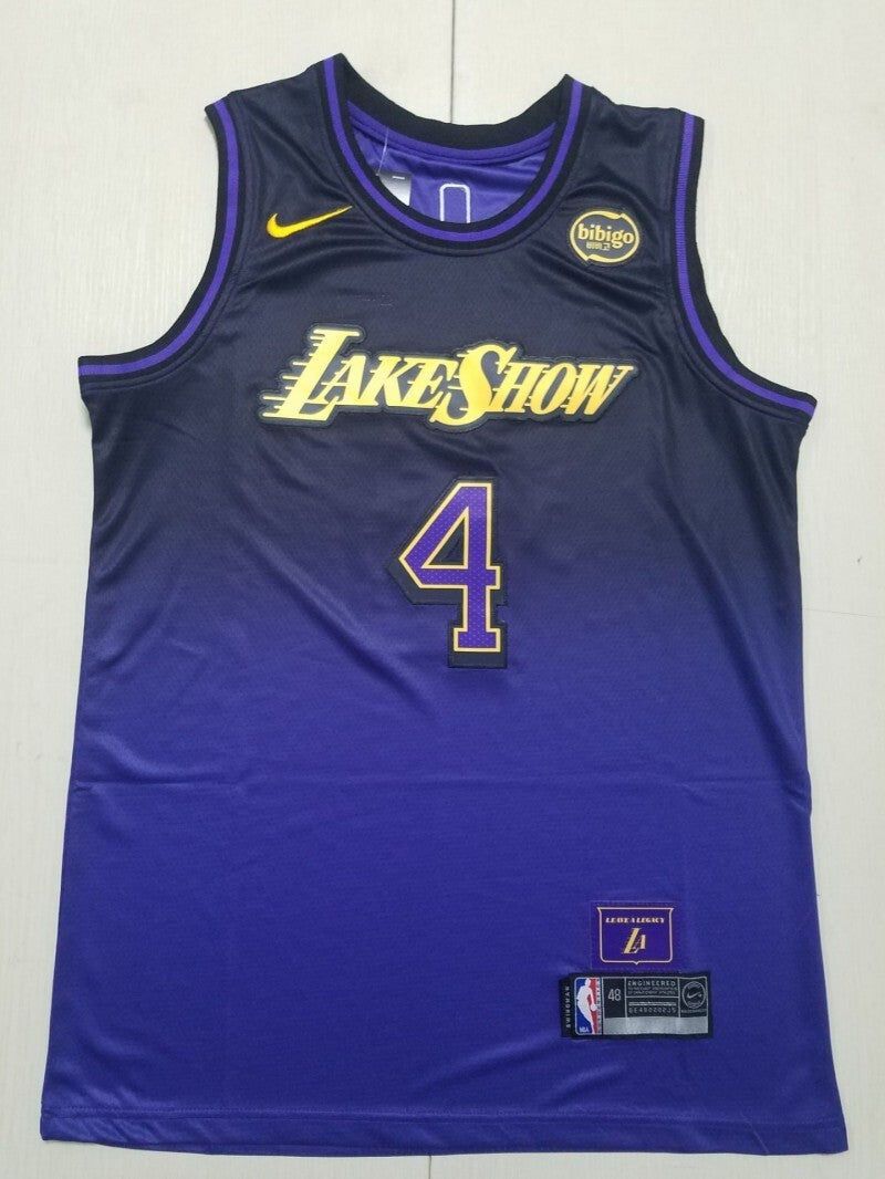 Los Angeles Lakers #4 Dalton Knecht Lakers 4 Purple City s-xxl Style 2 Basketball Jersey basketball jersey product view 1