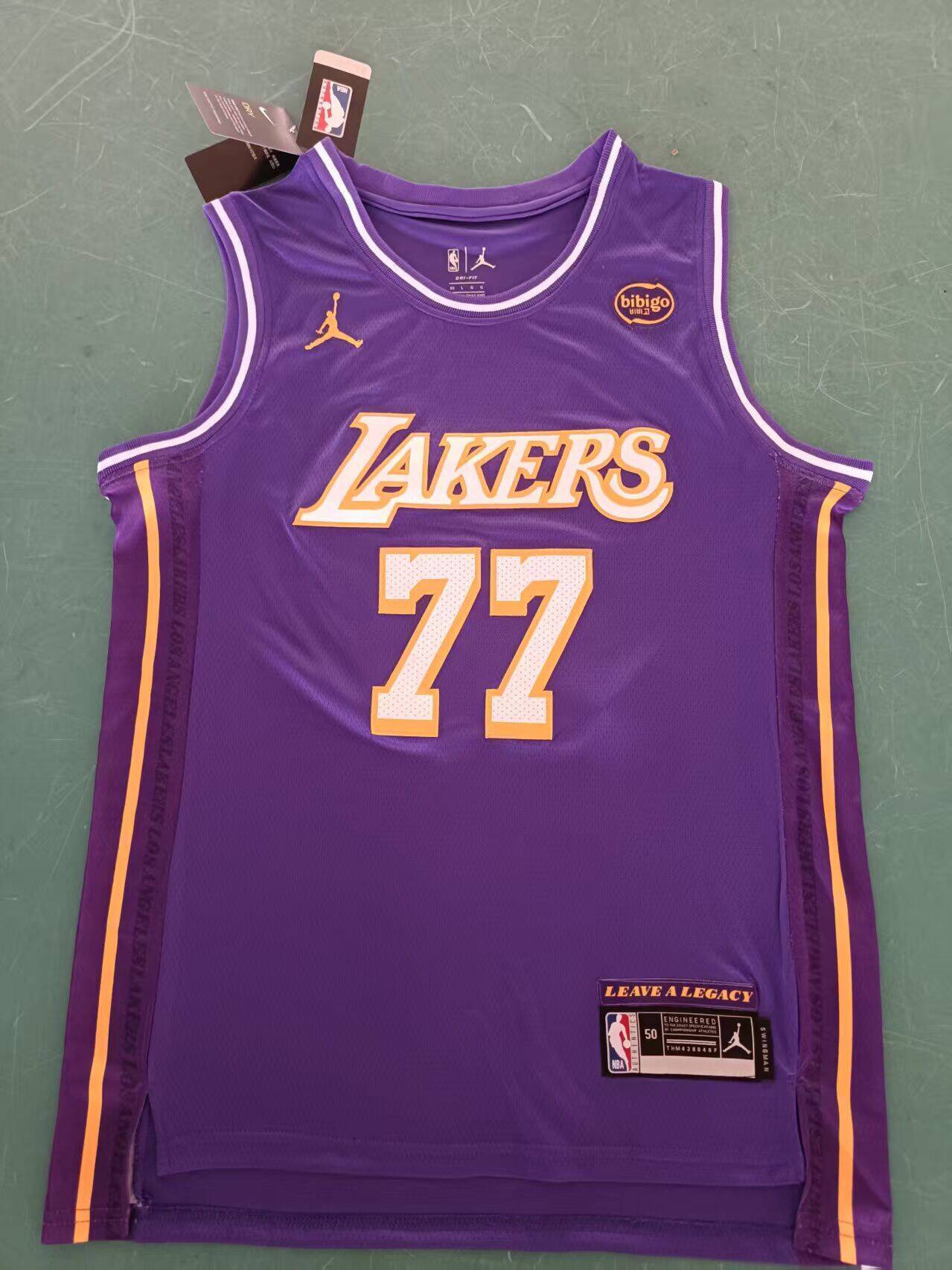 Los Angeles Lakers #77 Luka Dončić Purple 2025 Statement Lakers 77 Edition Style 2 Basketball Jersey basketball jersey product view 1